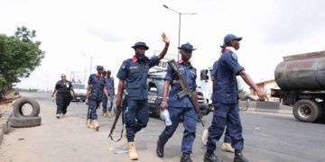 NSCDC parades petrol theft suspect