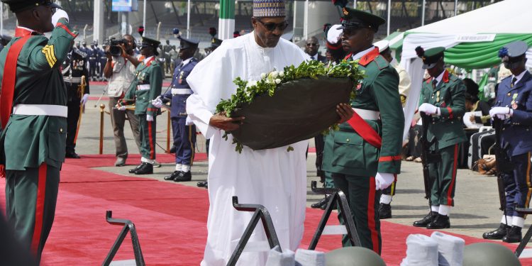 AFRD 2021: Buhari, Osinbajo, others honour fallen heroes