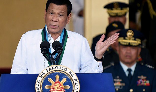 Philippines leader wants to get COVID-19 shots on buttocks