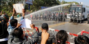 Myanmar coup: Police fire rubber bullets as protesters defy ban
