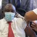 S. African president gets vaccinated