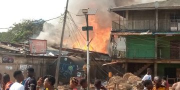 Popular market razed in Edo, shop owners hospitalised