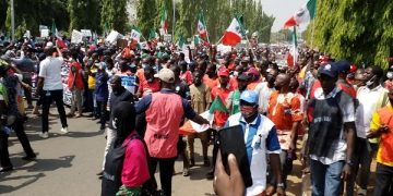 Nigeria: NLC, TUC Storm National Assembly, Protest Over Minimum Wage