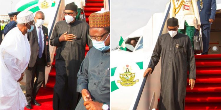 President Buhari returns from medical trip to UK