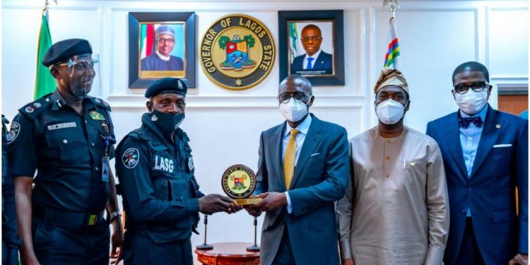 Sanwo-Olu honours police officer assaulted in Lagos