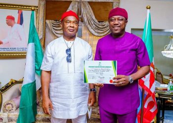 Governor Hope Uzodimma Congratulates Sen Frank Ibezim