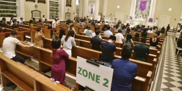 Holy Week services in Singapore churches, with Covid-19 safety precautions