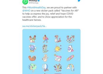 WhatsApp rolls out stickers for COVID vaccine awareness