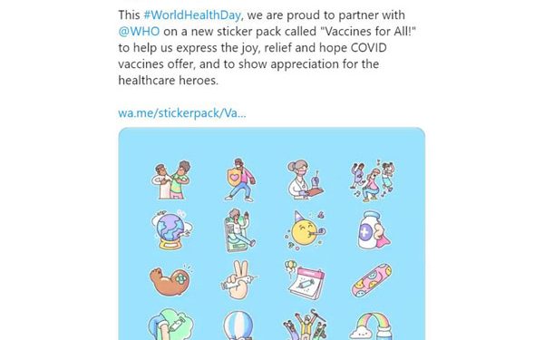 WhatsApp rolls out stickers for COVID vaccine awareness