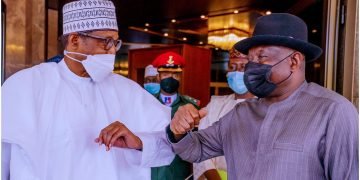 Buhari, Jonathan meet behind closed doors in Aso Villa