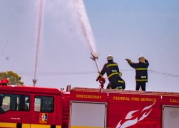 Firefighters save INEC headquarters from being razed