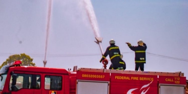 Firefighters save INEC headquarters from being razed