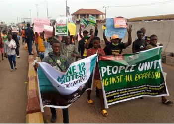 June 12: ‘Buhari must go’ – Ondo youths insist as protest rocks Akure [Photos]