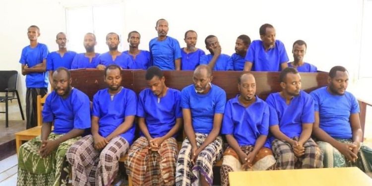 18 Al-Shabab militants executed after court sentence