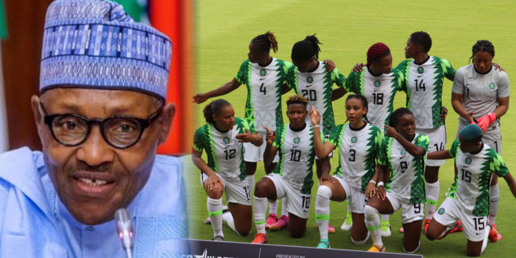 Heckler ambushes Nigerian Super Falcons in Austria, calls Buhari ‘terrorist’