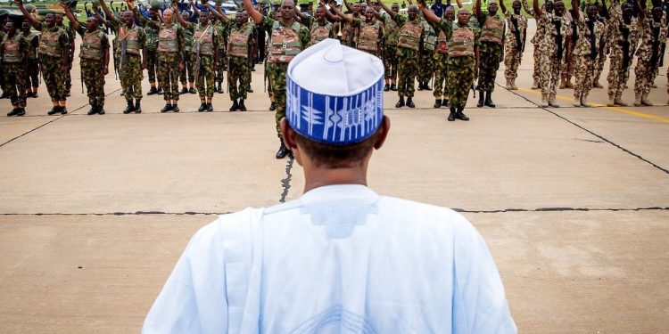 You saved Nigeria from disintegration – Buhari to Nigerian Army