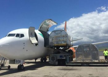 Pilots rescued after Boeing 737 cargo plane makes water landing