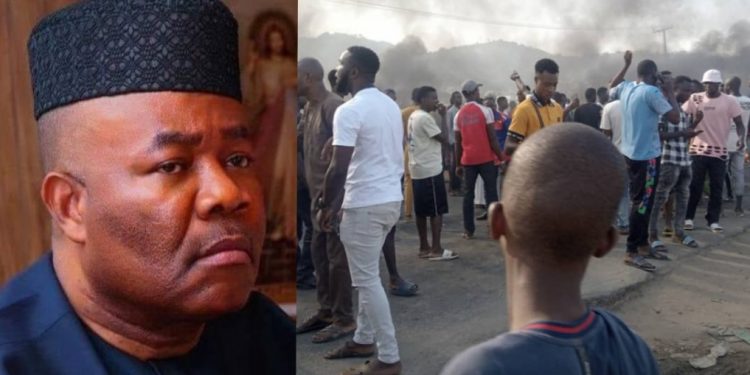 Protesting youths continue to block Eleme-Onne East-West road as FG appeals for calm