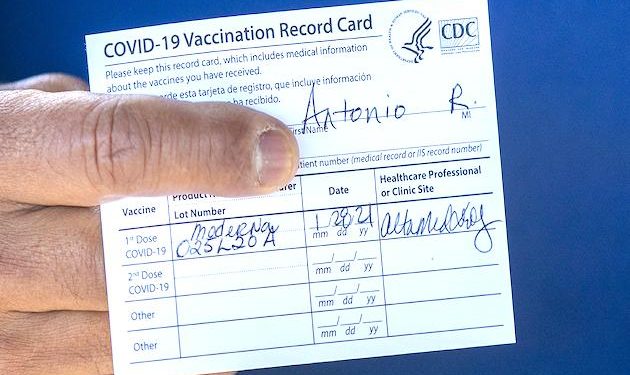 False vaccinations cards for college students easily obtainable online