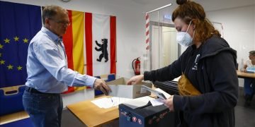 Exit polls show neck-and-neck race in Germany’s historic election