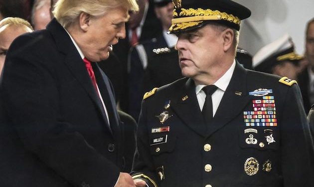 U.S. Army four star general in firing line