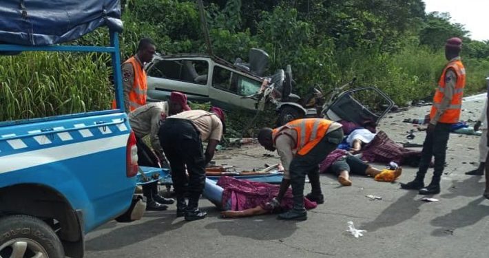 Nine die as commercial vehicles collide on Ibadan-Iseyin highway