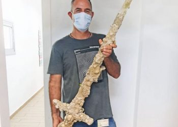 Israeli scuba diver finds 900-year-old Crusader sword