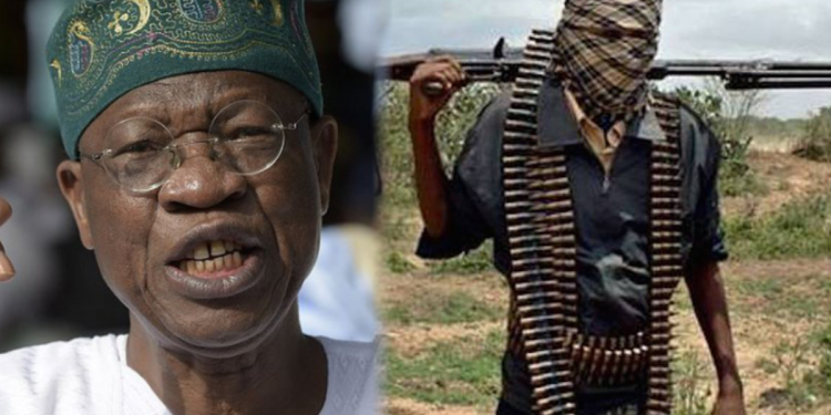 Bandits are common criminals, they believe in one Nigeria: Lai Mohammed