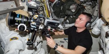 First movie in space filmed by Russians in Space Station
