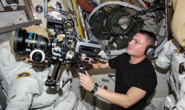 First movie in space filmed by Russians in Space Station