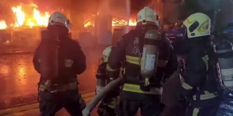 Twenty-two people killed in Taiwan fire