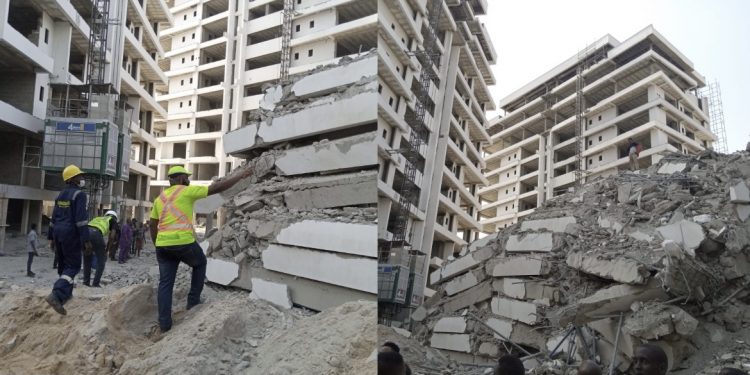 UPDATE: Scores trapped as 21-storey building collapses in Lagos