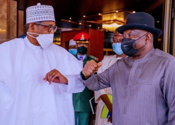 Buhari Greets Jonathan At 64