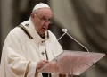 Pope’s three key words for a marriage: ‘Please, thanks, sorry’