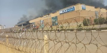 JUST IN: Fire engulfs Abuja Next Cash & Carry supermarket