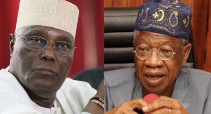 Lai Mohammed lambasts Atiku over plan to reopen borders