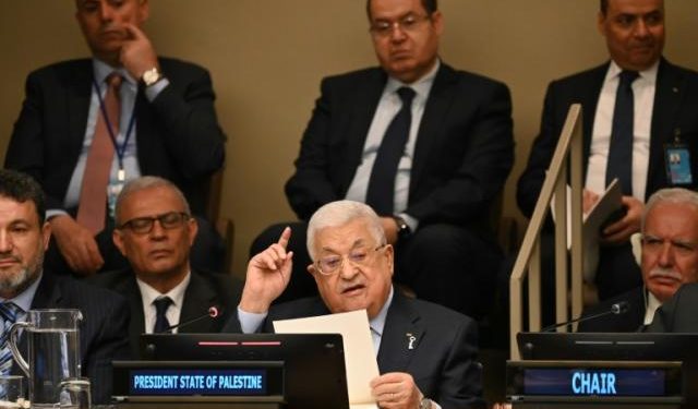 Palestinian president urges UN to suspend Israel’s membership