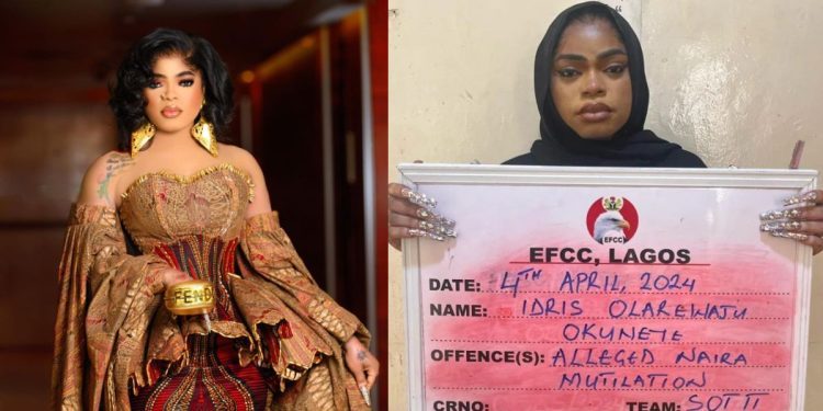 EFCC to charge popular cross-dresser Bobrisky with naira abuse