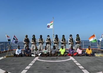 Indian Navy brings 9 pirates caught off Somalia to Mumbai, hands over to local police