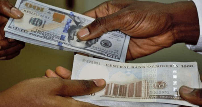 Naira slides by 4.6% against dollar at official market