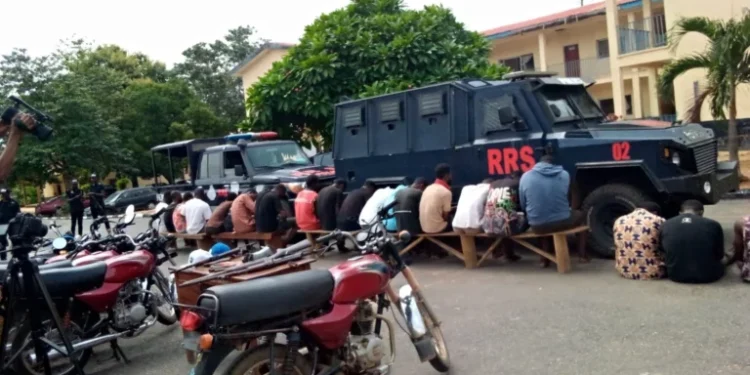 Police nab 21 suspected armed robbers, cultists in Ekiti