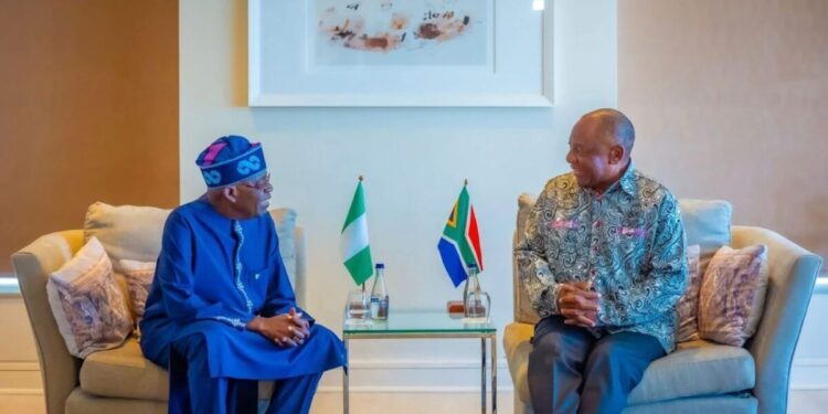 We have lots of issues in common; let’s work together, Tinubu tells Ramaphosa