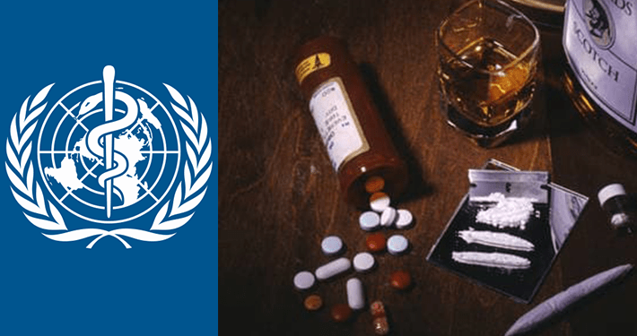 2.6 million people die annually of alcohol, drug abuse, says WHO
