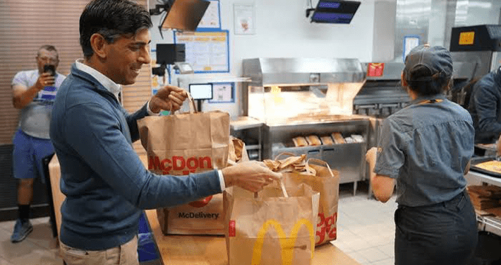Stomach Infrastructure: UK Rishi Sunak delivers food to voters in last-minute efforts to woo voters