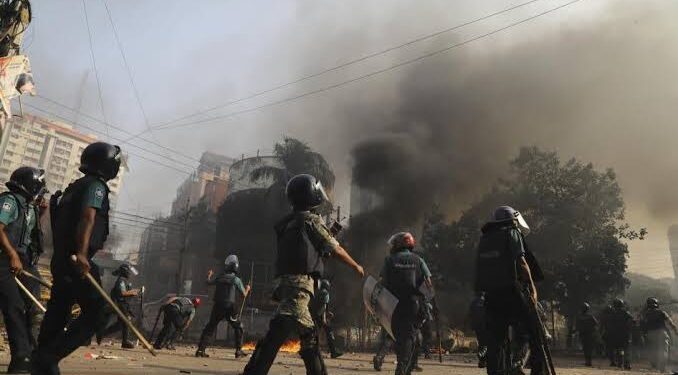 About 100 killed, internet blocked in Bangladesh’s violent protest