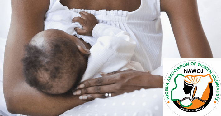 NAWOJ and woman breastfeeding