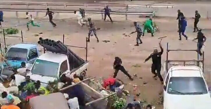 Police tear-gas, brutally march on protesters in Kano