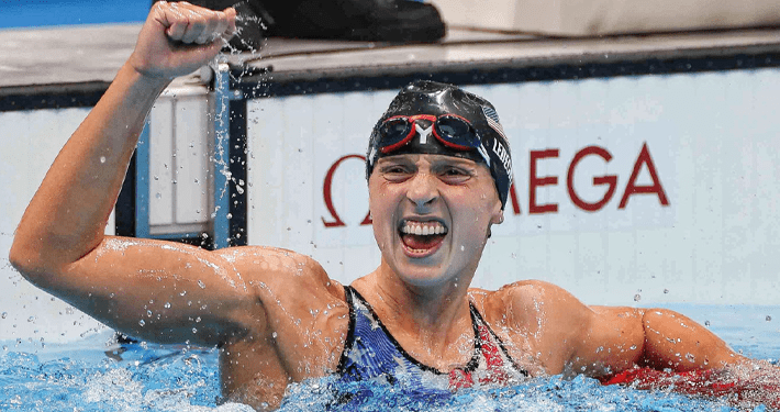 Swimmer Katie Ledecky becomes U.S. most successful female Olympian after winning 13th medal
