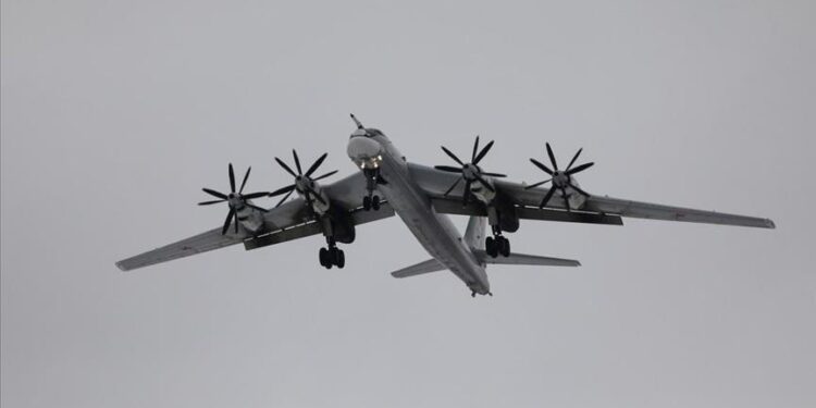 2 Russian strategic bombers carry out flight over Bering Sea off coast of Alaska