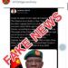 Nigerian Army denies the purported death of Chief of Army Staff, calls it Fake News